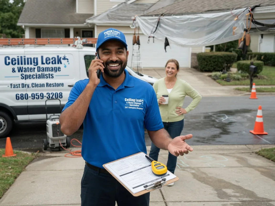Ceiling Leak Cleanup Mount Blanchard, OH FAQs